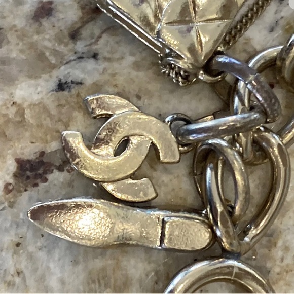 Chanel Extremely Rare 2002 16 Charms Toggled Cold Bracelet - Picture 2 of 12